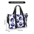 thumbnail image 2 of Travel Duffle Bag Blueberry Print white Travel Tote Bags Carry on Luggage Waterproof Weekender Bags with Top Handle Adjustable Shoulde Strap for Travel Gym, 2 of 5