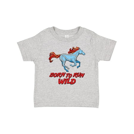 

Inktastic Born to Run Wild- Galloping Horse Gift Baby Boy or Baby Girl T-Shirt