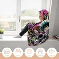 thumbnail image 6 of My Hero Academia Wearable Blanket Cloak Arctic Velvet Hooded Blanket Soft Fuzzy Hoodie Blanket Cape for Adults Kids 40"x50", 6 of 8