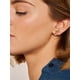 thumbnail image 3 of Pendientes de mariposa S925 plata esterlina Silvora dorados con tachuelas izquierda y derecha, 3 of 8
