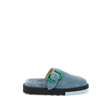 

Off-White Suede Leather Sponge Clogs Men