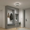 thumbnail image 2 of Artika Orbia Modern LED Flush Mount Ceiling Light Fixture, Chrome, 2 of 11