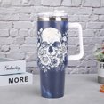 thumbnail image 1 of Taza de café aislada del acero inoxidable del vaso de 40 onzas con la taza del agua de la manija y de la tapa, 1 of 7