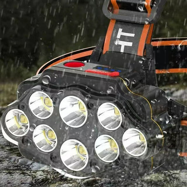 Head Lamp,Head Flashlight Waterproof USB USB Charging Headlamp Head Flashlight Next-Gen Design
