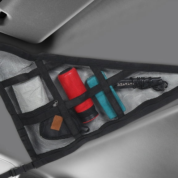 FRCOLOR Car Interior Roof Storage Net Mesh Cargo Net For Truck Car Ceiling Net Pocket Organizer Car Ceiling Cargo Net Pockets Storage Net