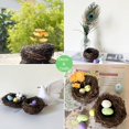 thumbnail image 6 of 2pcs 3.1inch Rattan Bird's Nest Crafts Handmade Dry Natural Bird's Nest for Garden Yard Home Party Wedding Decor No Eggs, 6 of 6