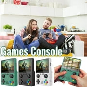PUREKKI High-Definition Handheld Game Console with Dual Joystick and Multiplayer Support for Classic Arcade Games and Portable Gaming Experience