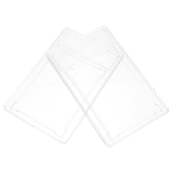 GETAJGHSD 2Pcs Transparent Plastic Trading Cards Protector Case for Collectors Card Protection and Display 11.8x3.3in