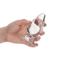 thumbnail image 3 of RealRock Crystal Bouchon Anal Transparent en Silicone de 4,5 Po, Transparent, 3 of 4