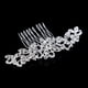 thumbnail image 5 of Peineta de novia con diamantes de imitación, tocado de moda, accesorio para el cabello de fiesta para mujeres (plata), 5 of 7