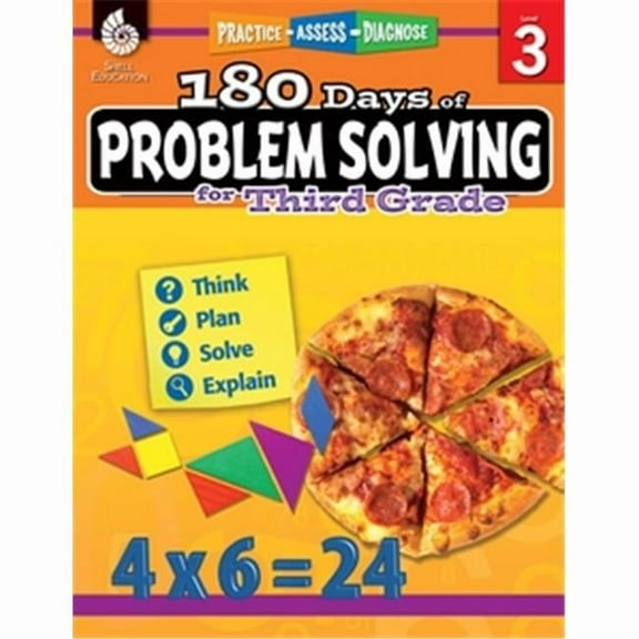 Shell Education 180 Days of Problem Solving for Third Grade