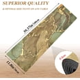 thumbnail image 5 of FREEAMG Snaking Pink Vortex Marble Long Trivet Table Runner Non-Slip Heat Resistant Table Protector Waterproof Golden Glittery Hot Pads Pot Holder Table Mats, 5 of 7