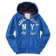 thumbnail image 2 of Aeropostale - Sudadera con capucha para hombre Aero NY, azul, pequeÃ±a Aeropostale Sudadera, 2 of 2