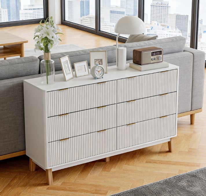 Closet Dresser,6 Drawer Double Dresser for Your Home