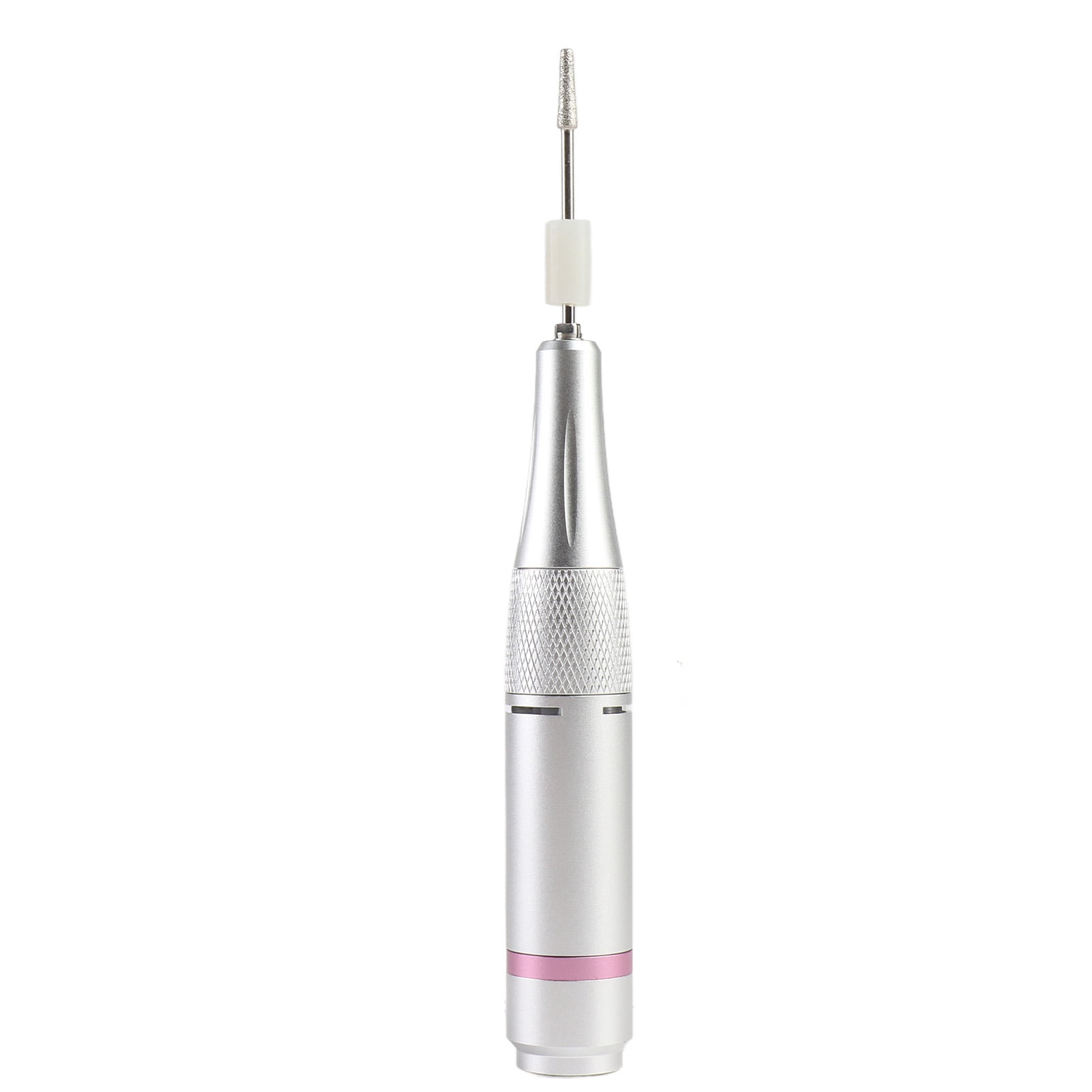 Yajisi Nail Drill Portable Electric Nail Polisher Machine Rechargeable Nail Grinder for Home Nail Salon Silver, Low Vibration, Adjustable Speed Efile for Manicure Pedicure, 7.87 in / 20 cm Length