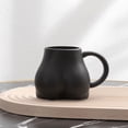 thumbnail image 4 of Taza de café de cerámica personalizada con forma de culo divertido, artículos novedosos para beber y comer negro, 4 of 8