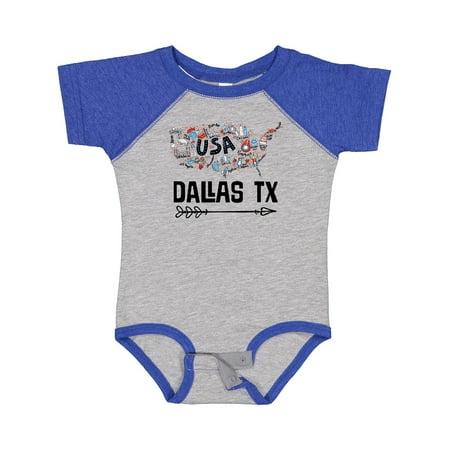 

Inktastic Dallas Texas USA Boys or Girls Baby Bodysuit