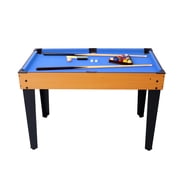 5-in-1 Multi-Game Table for Home - Billiards, Foosball, Ping Pong, Push Hockey & Basketball,All-in-One Indoor Sports Center for Family Game Room