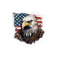 thumbnail image 3 of Men's American Eagle Flag 100% Pure Cotton Polo Shirt, 3 of 16