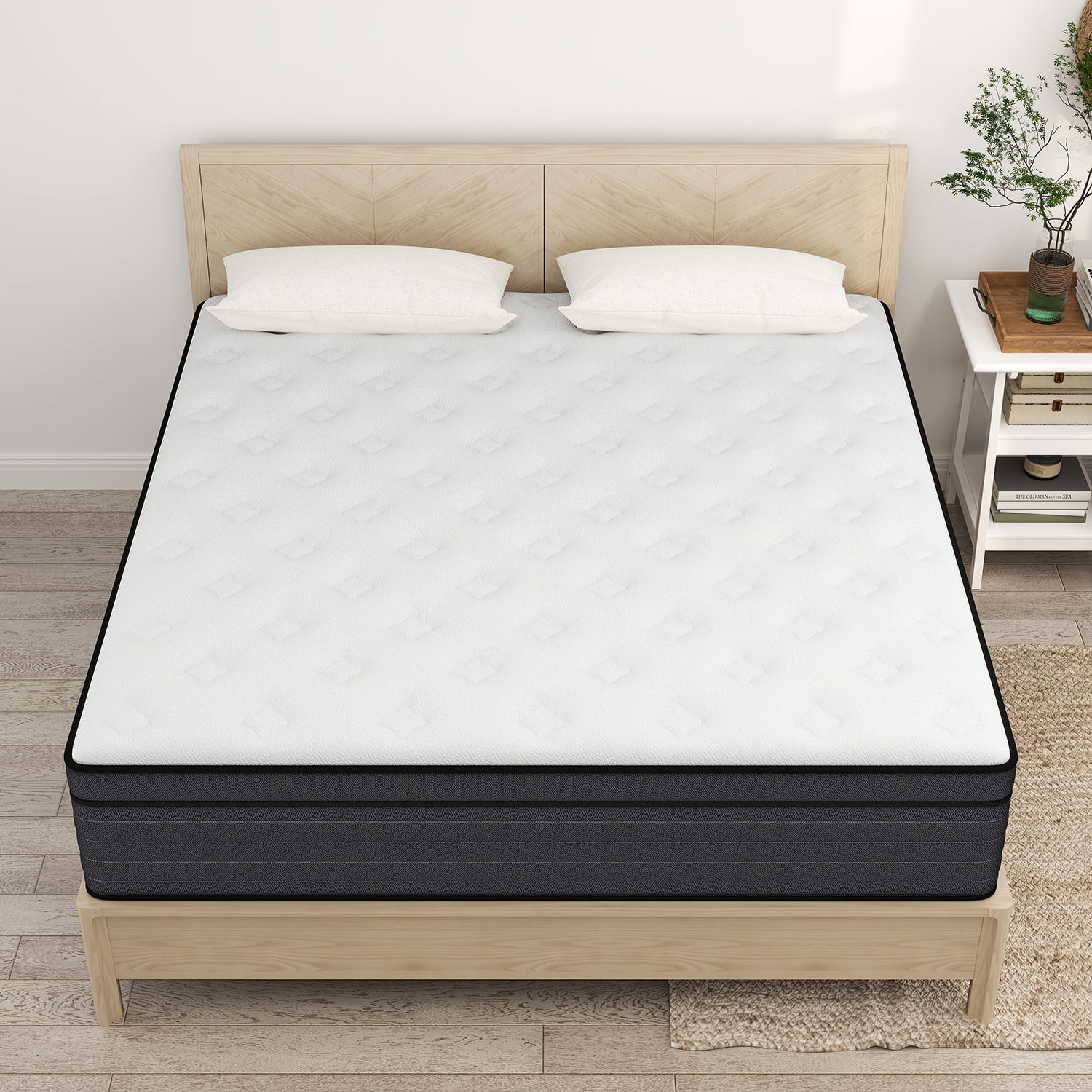 lemontalking 10 inch Hybrid Mattress Pocket Spring Mattresses in a Box,Twin