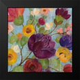 thumbnail image 2 of Vassileva, Silvia 20x20 Black Modern Framed Museum Art Print Titled - Morning Floral Crop Magenta Flower, 2 of 5