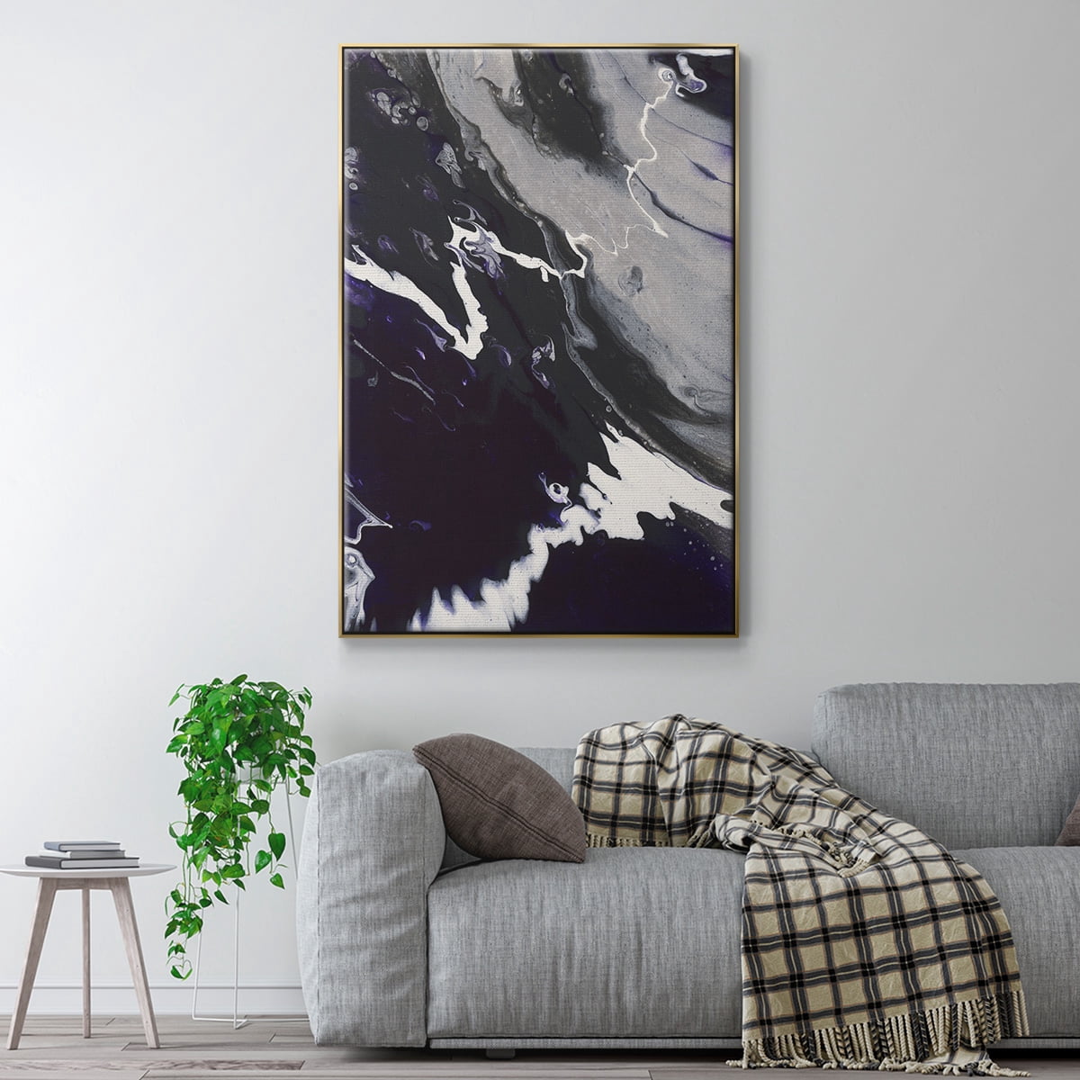 M108 Framed Premium Gallery Wrapped Canvas - Ready to Hang - 27 x 41 - Gold Floating Frame