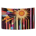 thumbnail image 6 of Yayeee Tapestry Wall Hanging for Bedroom 60" x 40" Living Room Home Wall Art Decor, Futuristic Sun, 6 of 7