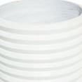 thumbnail image 5 of CosmoLiving by Cosmopolitan 14", 16", 18"H Indoor Outdoor White Magnesium Oxide Planter with Wood Legs (3 Count), 5 of 9