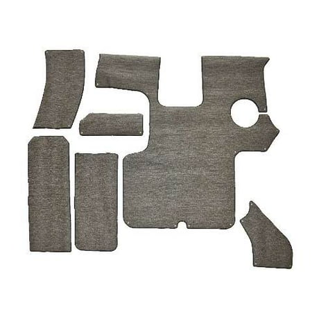 Cobalt Boat Snap-In Carpet Mats 406867 | Woven Vinyl Gray (Set of 6)