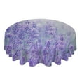 thumbnail image 3 of Fantasy Flower Lavender Plant Purple Round Waterproof Tablecloth Home Decorative Table Cover Party Wedding Dining Table Cloth, 3 of 6