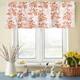 thumbnail image 6 of Valances for Windows Retro Orange Berry Tree Leaf Rod Pocket Short Curtain for Bathroom Living Room Bedroom Watercolor Fruit Plant Art 1 Panel 54x18in, 6 of 9