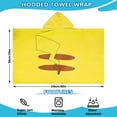 thumbnail image 5 of Pokemon Pikachu Bath/Pool/Beach Soft Cotton Terry Hooded Towel Wrap, 35" x 60", By Kids Pokemon Pikachu 30 in x 50 in, 5 of 7