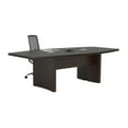 thumbnail image 5 of Safco Aberdeen 8' Boat Shaped Conference Table with Slab Base in Mocha, 5 of 5