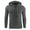 Dark Gray, variant on TIHLMK Hoodies Sweatshirt Men Sweatshirt Gym Long Sleeve Drawstring Hooded Plaid Pullover Hoodies Black