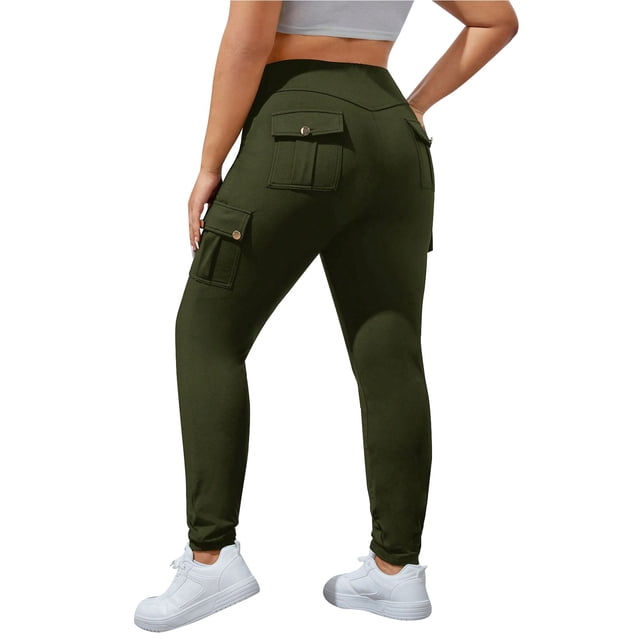 Pantalones de yoga para mujer con cintura ancha y pernera acampanada - Nailon/spandex, S-XXL, cintura alta, color liso, ropa deportiva
