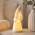 thumbnail image 5 of White Ceramic Table Lamp with Star Cutout Design, for Bedroom and Living Room Night Light Lamp Christmas Decoration, 5 of 5