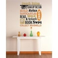 thumbnail image 1 of Wall Decal Beach Rules Soak Up The Sun Relax Surf Ocean Inspired Cute Wall Art Decal Beach Themed Decoration - Size: 11 In x 16 In, 1 of 3