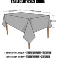 thumbnail image 6 of Rectangle Table Cloth, Waterproof Heavy Duty Vinyl Tablecloths, Wipeable Washable Table Cover for Kitchen and Dining Room (Beige, 52" X 70"), 6 of 7