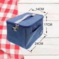 thumbnail image 3 of Bolsa más fresca 6L, bolsa más fresca bolsa de almuerzo aislada bolsa de mano portátil duradera impermeable para el trabajo escuela picnic en la playa, 3 of 5