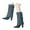 BU1, variant on Fold Over Denim Boots for Women Fashion Pull on Wide Calf Tall Long Booties Mid Calf Boots