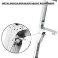 thumbnail image 5 of 40" Aluminum Folding Work Platform/Step Stool with Telescoping Legs 22" - 27.5" Height Adjustable - 225 lbs, Non-Slip, Portable Ladder Bench for Washing, Painting, 5 of 7
