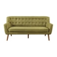 thumbnail image 5 of Mill Lane Mid-Century Modern 68 inch Tufted Sofa in Green Fabric, 5 of 7
