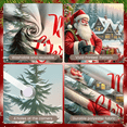 thumbnail image 4 of Festive Christmas Train Banner Holiday Decoration Snowy Scene with Santa for Winter Celebration Outdoor Decoration Holiday Party, 4 of 9