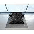 thumbnail image 4 of Luna Estrellas Galaxia Negro Funda Nórdica Colcha, Dormitorio Ropa de cama con funda de almohada, 4 of 4