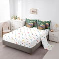 thumbnail image 3 of Catabedysis Rustic Cabin Camper 7-Piece Twin Bedding For Girls,3D Cartoon Camping Pattern Bedding Comforter Set,Multicolor,Polkadot Reversible, 3 of 7