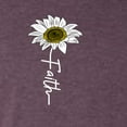 thumbnail image 6 of Wild Bobby, Faith Flower Script Inspirational/Christian Men Premium Tri Blend Tee, Vintage Purple, X-Large, 6 of 6