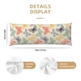 thumbnail image 3 of Picia Butterfly Body Pillow Cover - Super Soft Microfiber 20x54 Body Pillow Case - Envelope Closure, Wrinkle, Stain Resistant Body Pillow Cover,Elegant Bedding, 3 of 8
