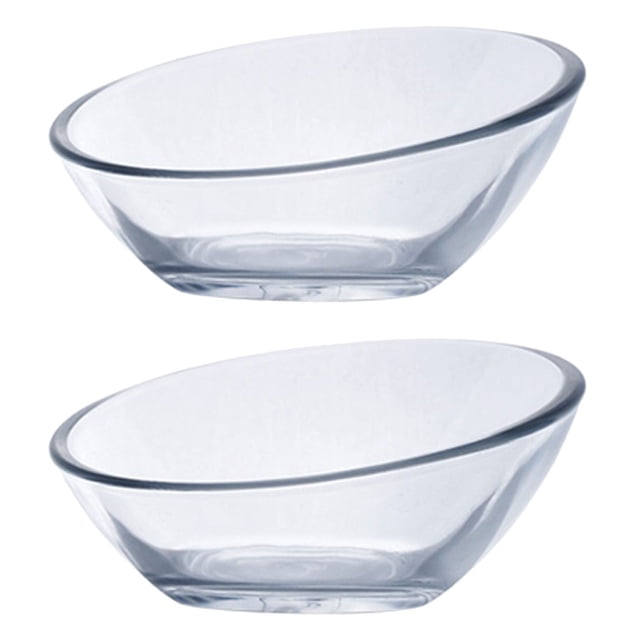 Platos de salsa de soya de 2 piezas de vidrio