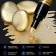 thumbnail image 4 of 3/2/1pcs Chrome Mirror Marker Pen 2mm DIY Reflective Paint Pen Permanent Gold SILVER Marker Touch Up, Model Painting, Marking 3pcs silver, 4 of 6