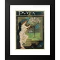 thumbnail image 2 of Frank Arthur Nankivell 14x18 Black Modern Framed Museum Art Print Titled - Miss Spring, Artist (1911), 2 of 5